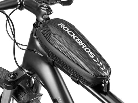 ⁨Etui wodoodporne sakwa na rower uchwyt rowerowy na ramę RockBros B61 Czarne⁩ w sklepie Wasserman.eu