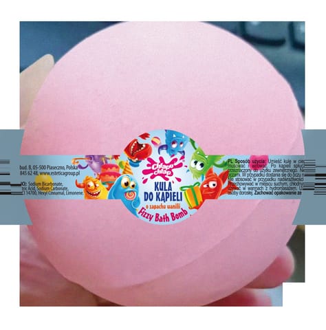 ⁨CHLAPU CHLAP Bath Bomb Kula musująca do kąpieli o zapachu wanilii 180 g⁩ w sklepie Wasserman.eu