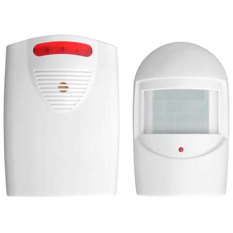 ⁨Czujnik ruchu z sygnalizacją bezprzewodową, bateryjny, IP44, 120m⁩ w sklepie Wasserman.eu