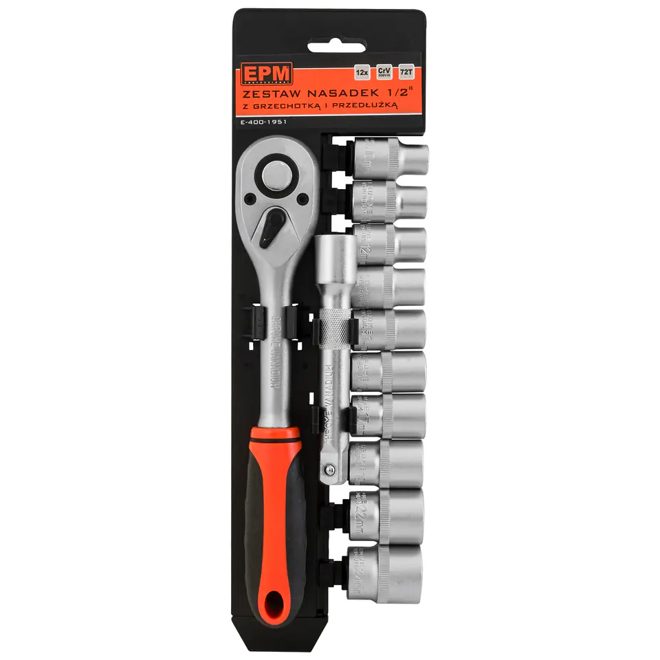 ⁨SET OF SOCKET WRENCHES 1/2'' 12 PARTS⁩ at Wasserman.eu