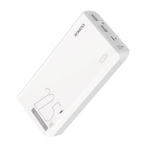 ⁨Powerbank Romoss SENSE8F 30000mAh, 22.5W (biały)⁩ w sklepie Wasserman.eu