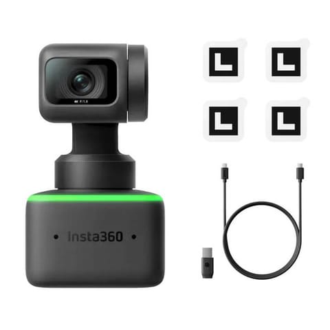 ⁨Insta360 Link 4k webcam 1080 MP 3840 x 2160 pixels USB Black, Green⁩ at Wasserman.eu