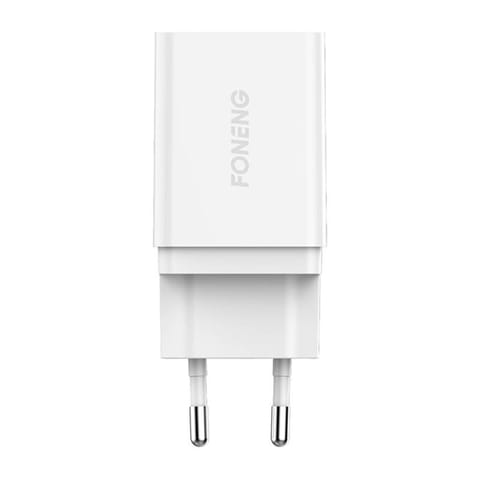 ⁨Ładowarka sieciowa Foneng K300 18W, 1x USB 3A (biała)⁩ w sklepie Wasserman.eu