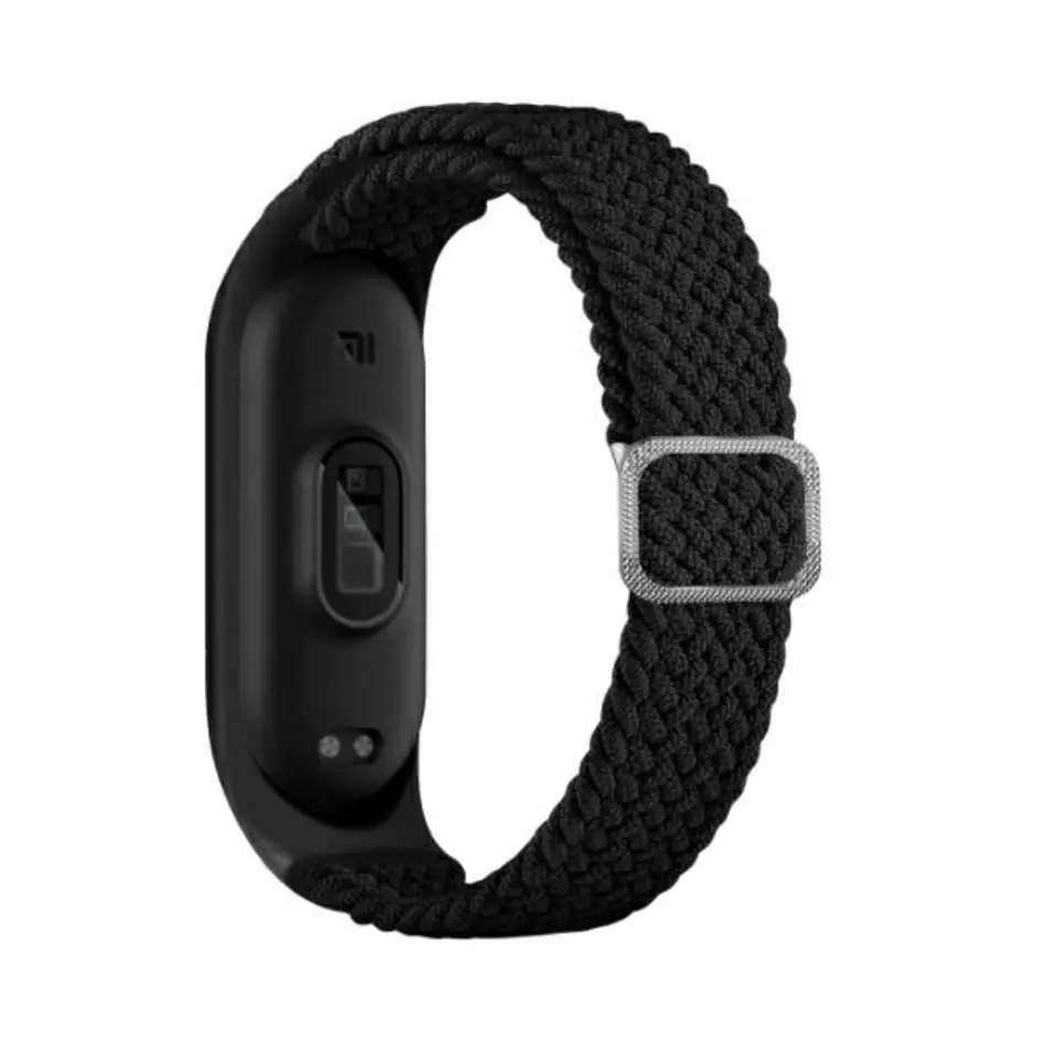 ⁨Beline pasek Mi Band 7/6/5 Textile czarny/black⁩ w sklepie Wasserman.eu