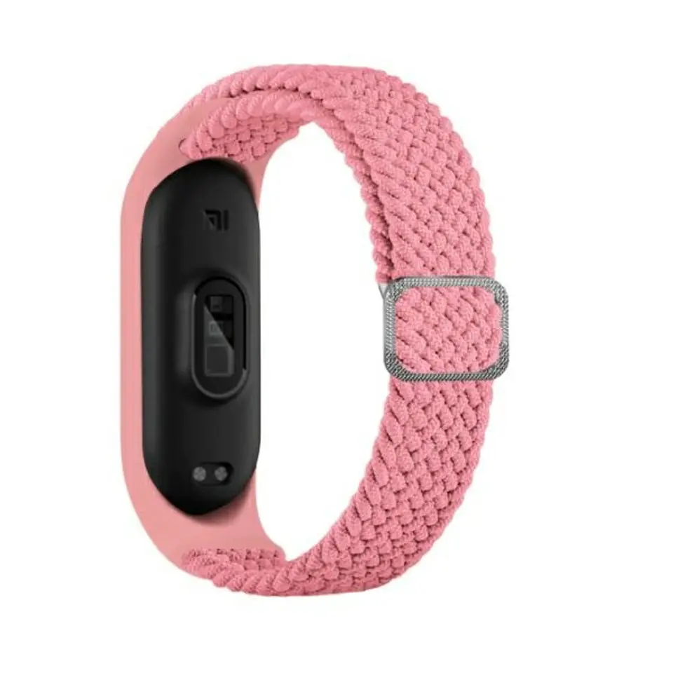 ⁨Beline pasek Mi Band 3/4 Textile różowy/pink⁩ w sklepie Wasserman.eu