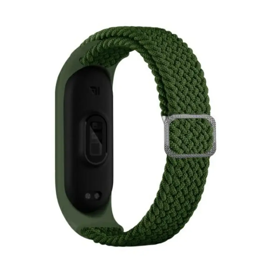⁨Beline pasek Mi Band 7/6/5 Textile zielony/green⁩ w sklepie Wasserman.eu