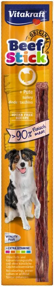 ⁨VITAKRAFT BEEF STICK 1pcs turkey delicacy d/dog⁩ at Wasserman.eu