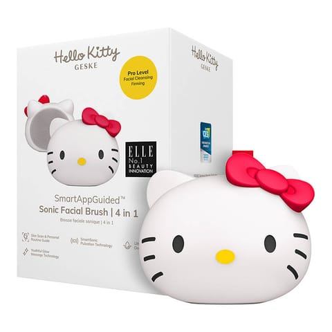 ⁨Soniczna szczoteczka do czyszczenia twarzy 4w1 Geske z Aplikacja (Hello Kitty starlight)⁩ w sklepie Wasserman.eu