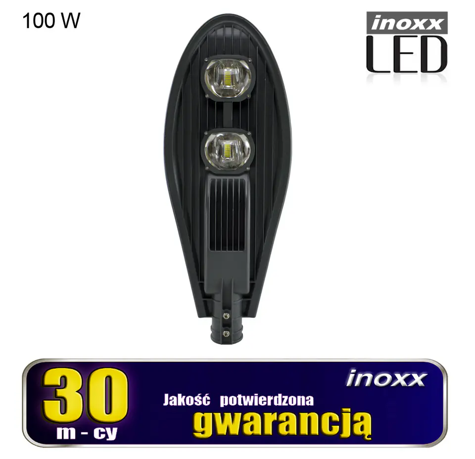 ⁨Lampa przemysłowa led latarnia uliczna 100w ip65 10 000 lm zmina 6000k⁩ w sklepie Wasserman.eu