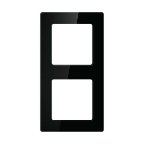 ⁨Ramka do włączników Światła Avatto N-TS10-Frame-B2 Podwójna (czarna)⁩ w sklepie Wasserman.eu