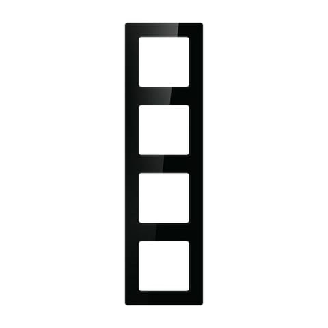 ⁨Ramka do włączników Światła Avatto N-TS10-Frame-B4 Poczwórna (czarna)⁩ w sklepie Wasserman.eu