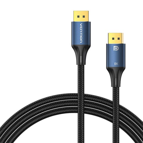 ⁨Kabel DisplayPort 1.4 Vention HCELF 1m, 8K 60Hz/ 4K 120Hz, niebieski⁩ w sklepie Wasserman.eu