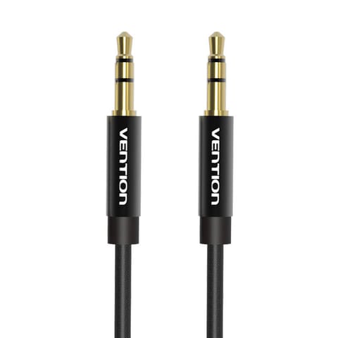 ⁨Kabel audio 3,5mm min jack Vention BAGBG 1,5m czarny⁩ w sklepie Wasserman.eu