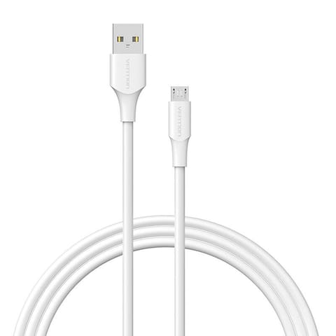 ⁨Kabel USB 2.0 do Micro USB Vention CTIWF 2A 1m (biały)⁩ w sklepie Wasserman.eu