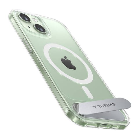 ⁨Etui Torras UPRO Pstand do iPhone 15 (transparentne)⁩ w sklepie Wasserman.eu