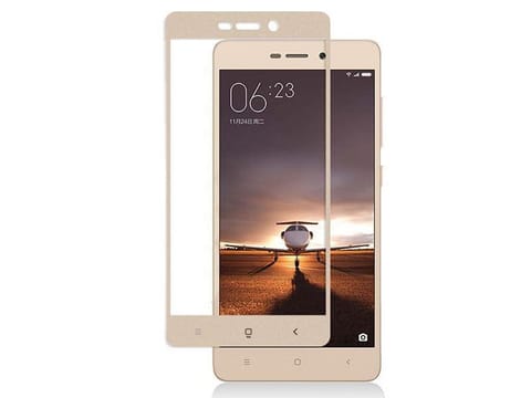 ⁨Tempered glass for full screen Xiaomi Redmi 3S/ 3 Pro gold⁩ at Wasserman.eu