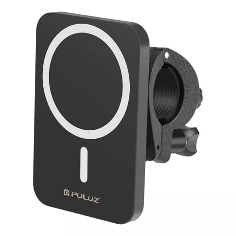 ⁨Magnetyczny Uchwyt z Ładowarką Indukcyjną Puluz PU605B 15W Czarny⁩ w sklepie Wasserman.eu