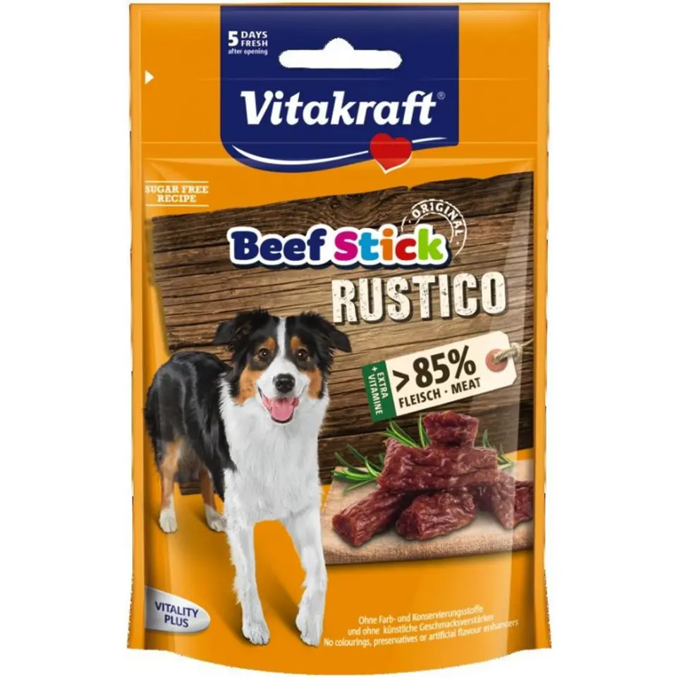 ⁨VITAKRAFT BEEF STICK RUSTICO przysmak dla psa 55g⁩ w sklepie Wasserman.eu