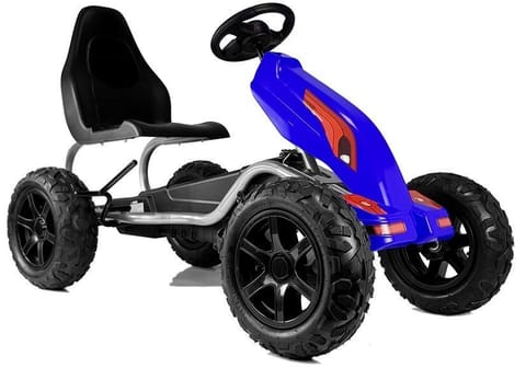 ⁨Gokart na Pedały B012 Pompowane Koła Niebieski⁩ w sklepie Wasserman.eu