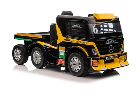 ⁨Battery-powered car Mercedes + semi-trailer XMX622B yellow LCD⁩ at Wasserman.eu