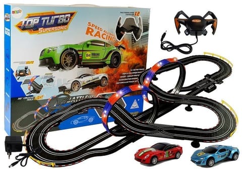 ⁨Racetrack 1:43 2 Cars Top Turbo Lights 7.6 m long⁩ at Wasserman.eu