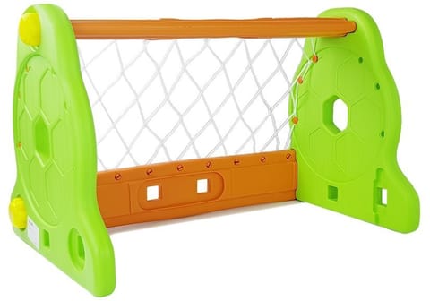 ⁨Children's football goal green and orange⁩ at Wasserman.eu