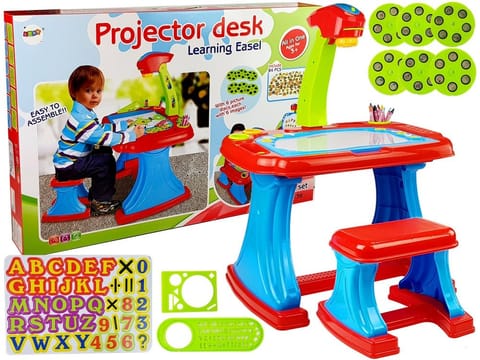 ⁨Educational Table with Projector High Chair Crayons Magnets Letters and Numbers⁩ at Wasserman.eu