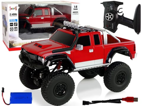 ⁨Auto Off- Road R/C 2.4G Climbing Car 1:8 Czerwony 4x4⁩ w sklepie Wasserman.eu