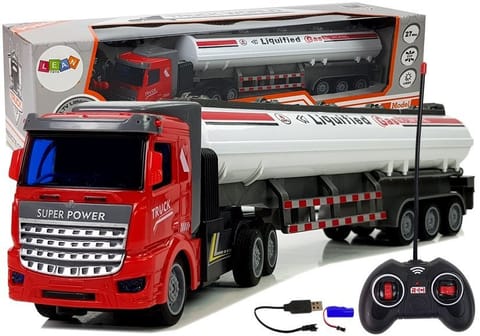 ⁨Truck Tanker Gas Remote Controlled 27 MHz 1:48 White⁩ at Wasserman.eu