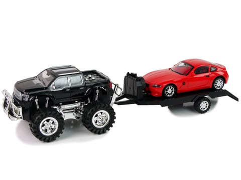 Vehicle Kit Black Monster Truck White Tow Truck 58 cm at Wasserman.eu