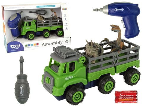 ⁨Ciężarówka Transport Dinozaury Wkrętarka Śrubokręt Do Rozkręcania⁩ w sklepie Wasserman.eu