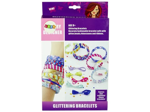 ⁨DIY Bracelet Making Set Glitter Ribbon⁩ at Wasserman.eu