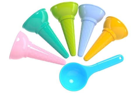 ⁨Set of colorful molds Cones Ice Cream Sand 6221⁩ at Wasserman.eu