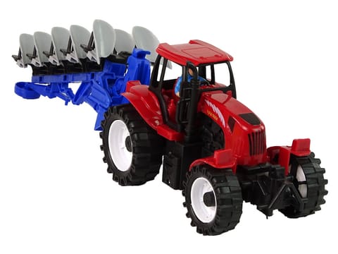 Czerwony Traktor z Pługiem Farma w sklepie Wasserman.eu