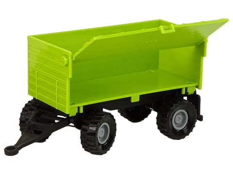 Traktor Rolniczy z Przyczepą Światłą Dźwięki Zielony w sklepie Wasserman.eu