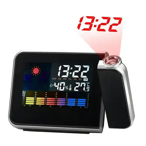 ⁨AK237 Stacja pogody zegarek projektor⁩ w sklepie Wasserman.eu