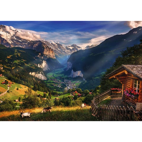 ⁨Puzzle - "1000 Premium Plus" - Photo Odyssey: Lauterbrunnen 10821⁩ w sklepie Wasserman.eu