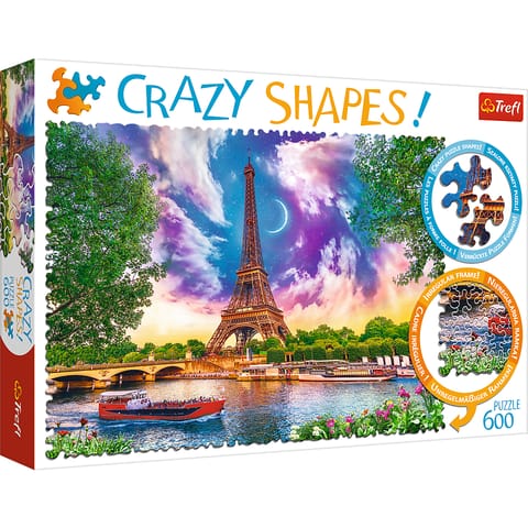 ⁨Puzzle - 600 Crazy Shapes - Niebo nad Paryżem 11115⁩ w sklepie Wasserman.eu