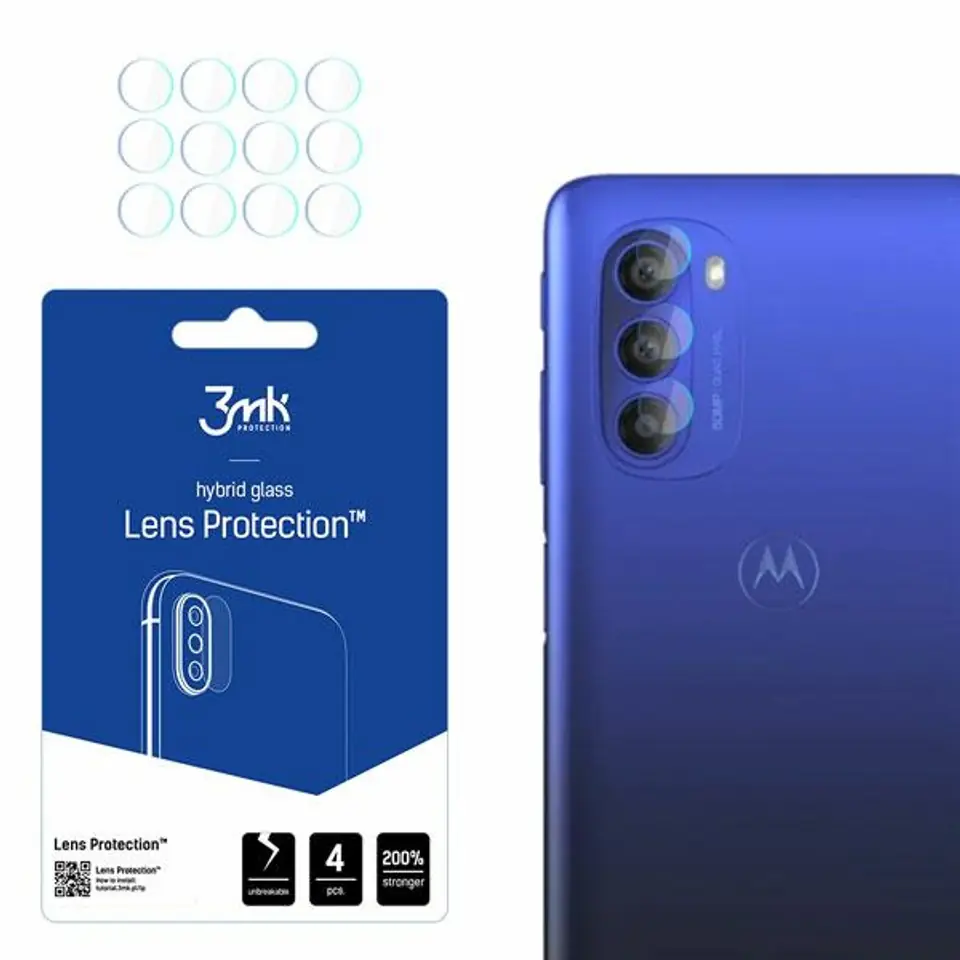 ⁨3MK Lens Protect Motorola Moto G51 5G Ochrona na obiektyw aparatu 4szt⁩ w sklepie Wasserman.eu