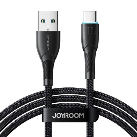 ⁨Kabel Joyroom SA32-AC6 Starry USB do USB-C, 100W, 1m czarny⁩ w sklepie Wasserman.eu