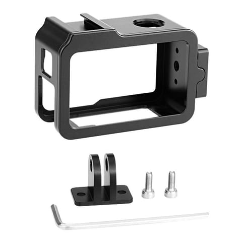 ⁨Metalowa obudowa z mocowaniem typu zimna stopka PULUZ do DJI Osmo Action 4/3⁩ w sklepie Wasserman.eu