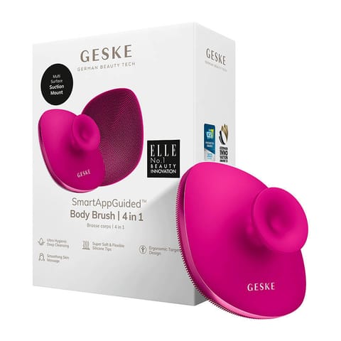 ⁨Szczotka do ciała 4w1 Geske (magenta)⁩ w sklepie Wasserman.eu