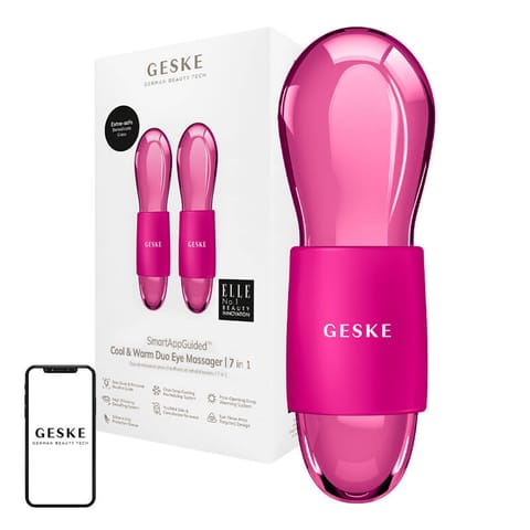 ⁨Masażer do oczu Duo Cool & Warm 7w1 Geske (magenta)⁩ w sklepie Wasserman.eu