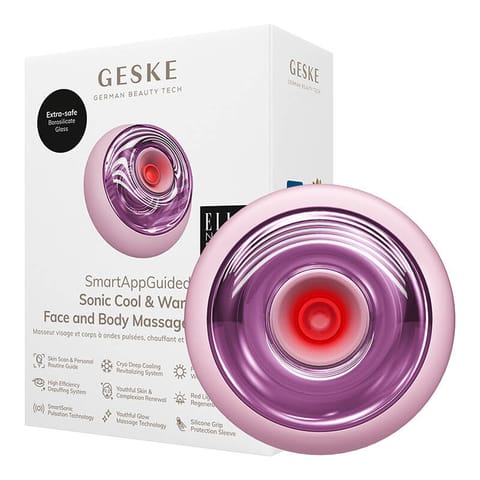 ⁨Soniczny masażer do ciała i twarzy Cool & Warm 9w1 Geske (różowy)⁩ w sklepie Wasserman.eu
