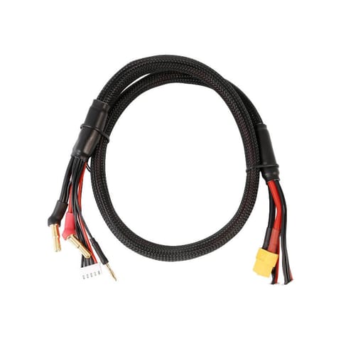 ⁨Przewód zasilający Gens Ace 2S/4S: 4mm & 5mm Bullet z konektorem XT60⁩ w sklepie Wasserman.eu