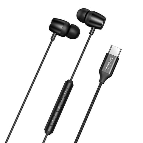 Słuchawki douszne, przewodowe Mcdodo HP-1050, USB-C (czarne) w sklepie Wasserman.eu