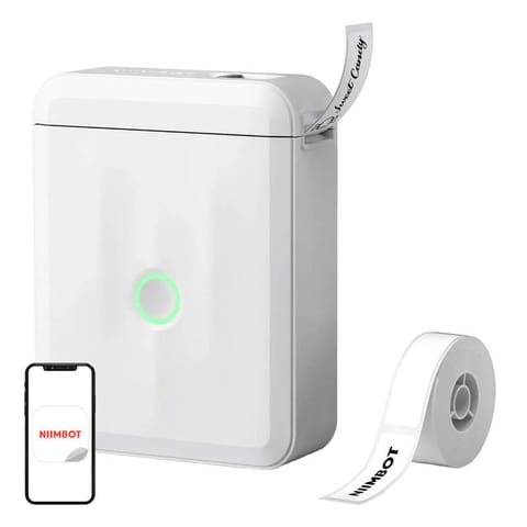 ⁨Drukarka etykiet NIIMBOT D110M przenośna (biała)⁩ w sklepie Wasserman.eu