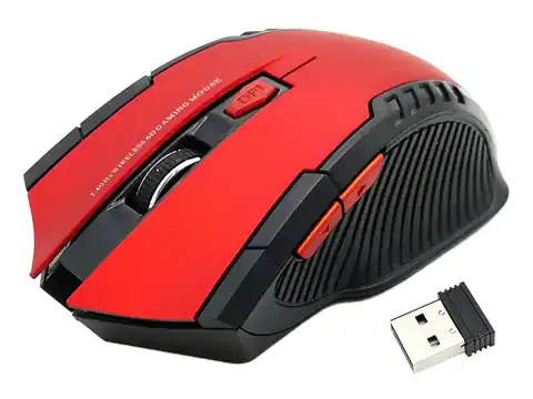 ⁨AK303C Bezprzewodowa mysz gamingowa red⁩ w sklepie Wasserman.eu