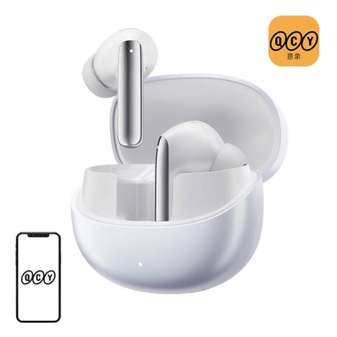 ⁨Słuchawki TWS QCY MeloBuds Pro HT08, ANC  (białe)⁩ w sklepie Wasserman.eu