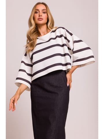 ⁨M844 Krótka bluza z nadrukiem - model 1 (kolor jak na zdjęciu, rozmiar 2XL/3XL)⁩ w sklepie Wasserman.eu